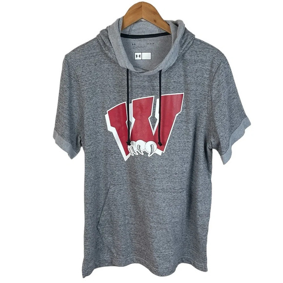 TS916 Men’s Under Armour Loose Team Issue Wildcats Hooded Workout Shirt L - Picture 3 of 6